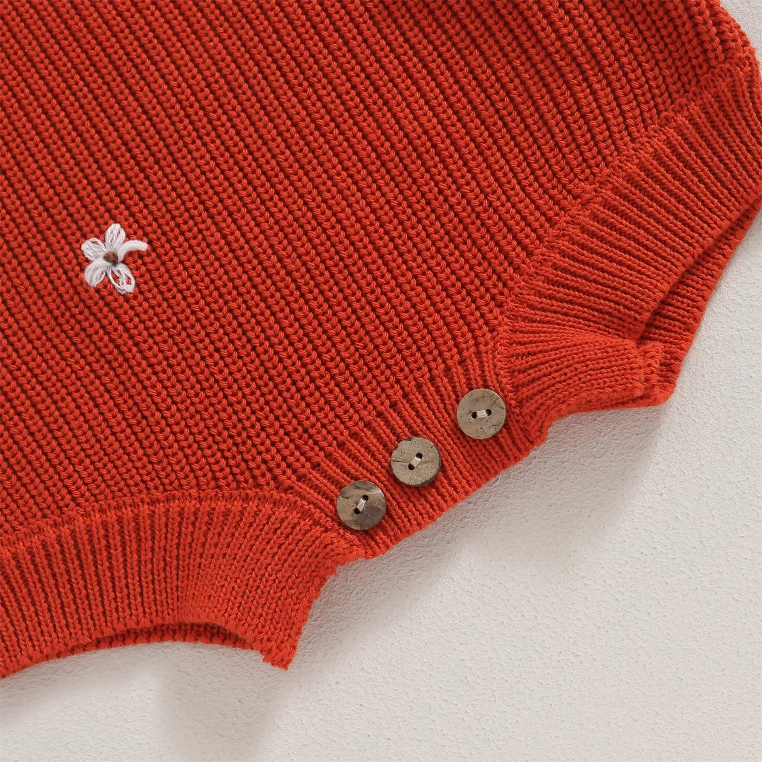 woshilaocai Baby Boy Girl Sweater Oversized Long Sleeve Romper Warm Crewneck Bodysuit Knitted Winter Clothes